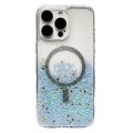 For iPhone 14 Pro Max Gradient Glitter MagSafe PC Hybrid TPU Phone Case(Gradient Blue)
