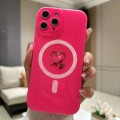 For iPhone 13 Pro Max Love MagSafe GlitterJelly TPU Phone Case(Rose Pink)