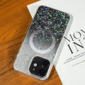 For iPhone  11 Gradient Glitter Starry MagSafe Phone Case(Gradient Black)