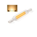 R7S 5W COB LED Lamp Bulb Glass Tube for Replace Halogen Light Spot Light,Lamp Length: 78mm, AC:110v(