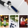 RZ136 Refractometer Fruit Wine Meter Sugar Portable Auto Brix 0~32% Alcohol 0~26% Fruit Juice Wine S