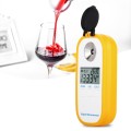 DR401 Digital Display Refractometer Brix 0-50% Alcohol Range 0~22% Refractometer Beer Wine Fruit Gra