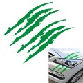 2 PCS Reflective Car Sticker Monster Scratch Stripe Claw Marks Car Auto Headlight Decoration Vinyl D