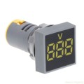 AD101-22VMS Mini AC 50-500V Voltmeter Square Panel LED Digital Voltage Meter Indicator(Yellow)