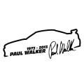 10 PCS Paul Walker Fashion Car Styling Vinyl Car Sticker, Size: 13x5cm(Black)