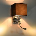 Creative Minimalist Living Room Bedroom Bedside Lamp Hotel Reading Lamp, Lampshade Color:Double Tube
