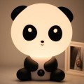 Baby Bedroom Lamps Night Light Cartoon Pets Pvc Plastic Sleep Led Kid Lamp Bulb panda(US)