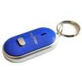 Mini LED Whistle Key Finder Flashing Beeping Remote Lost Keyfinder Locator Keyring for children(blue