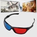 2 PCS Universal 3D Plastic Glasses Black Frame 3D Visoin Glass For Dimensional Anaglyph Movie Game D
