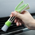 2 PCS Plastic Car Cleaning Brush Double Ended Car Air Vent Slit Cleaner Brush Dusting Blinds Keyboar