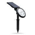 9 LEDs Solar Power Garden Lights LED Outdoor Garden Adjustable IP65 Waterproof Light(Warm White + Wh
