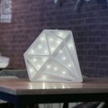 Diamond Shape LED Night Light Decoration Pendant(White)