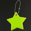 2 PCS Little Star Soft PVC Reflector Reflective Keychain Bag Pendant Accessories High Visibility Key