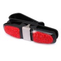 Diamond Mounted Rotating Car Glasses Clip Card Paper Holder Clips(Red)