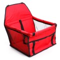 In Car Double-Layer Mesh Thickening Waterproof Pet Bag(Red)