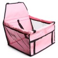 In Car Double-Layer Mesh Thickening Waterproof Pet Bag(Pink)