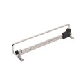 Y01 Iron Head 12 inches Wardrobe Hardware Push-Pull Hanging Rod Clothes Rail