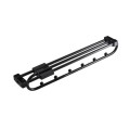 Y03 Black 14 inches 6 Beads Wardrobe Hardware Push-Pull Hanging Rod Clothes Rail