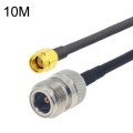 RP-SMA Male to N Female RG58 Coaxial Adapter Cable, Cable Length:10m