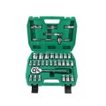 TUOSEN 32 In 1 Sleeve Combination Tool Auto Repair Tool Casing Wrench Set, Style:Green Belt