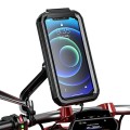 Kewig Bicycle Motorcycle Rearview Mirror Waterproof Box Touch Screen Phone Holder(Small)