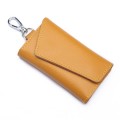 Multifunctional Litchi Texture Leather Keychain Bag Car Key Bag(Yellow)