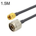 SMA Male to N Male RG58 Coaxial Adapter Cable, Cable Length:1.5m