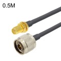 RP-SMA Female To N Male RG58 Coaxial Adapter Cable, Cable Length:0.5m