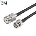 BNC Male To UHF Female RG58 Coaxial Adapter Cable, Cable Length:3m