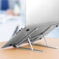 Aluminum Alloy Couch Notebook Mount Sofa Foldable Laptop Stand(Silver)