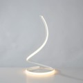 LED Spiral Table Lamp Home Living Room Bedroom Decoration Lighting Bedside Light, Specifications:Wit