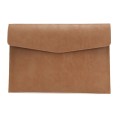 PU Leather Litchi Pattern Sleeve Case For 14 Inch Laptop, Style: Single Bag (Light Brown)