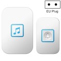 CACAZI A86 Electronic Music Remote Control Doorbell One For One AC Wireless Doorbell, Style:EU Plug(