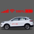 10 PCS Car Windshield Stickers Signal WiFi Power Vinyl Decal  Car Stickers, Size: L( Red)
