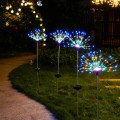 Outdoor Garden Lawn Solar Ground Light LED Firework Star Decoration Lamp(Colorful Light)