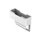 Car Seat Crevice Storage Box Multifunctional Removable Storage Box, Size: Short Type(Pure White)