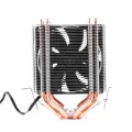 Desktop Computer 4 Copper Tube CPU Radiator Super Quiet Without Light 3-pin Single Fan