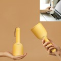 Mini Portable Desktop Vacuum Cleaner Household Cleaning Machine Computer Keyboard Dust Remover(Yello