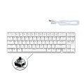 Ajazz K680T Mini USB Wired Dual-mode Charging 68-keys Laptop Bluetooth Mechanical Keyboard, Cable Le