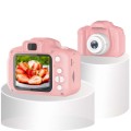 13.0 MP + Card Reader HD Children Toy Portable Digital SLR Camera(Pink)
