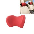 Car Headrest Four Seasons Universal Ice Silk Pillow Neck Protection Memory Pillow(Red)