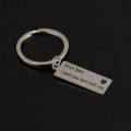Fashion Keyring Gifts Engraved Drive Safe I Need You Here With Me Keychain Couples Boyfriend Girlfri