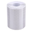 Car Motorcycles Reflective Material Tape Sticker  Safety Warning Tape Reflective Film(White)