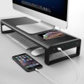 Vaydeer Metal Display Increase Rack Multifunctional Usb Wireless Laptop Screen Stand, Style:L-Wirele