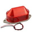 AC220V Led Mini Strobe Signal Warning Light Silent Warning Light(Red)