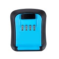 Wall-Mounted Key Code Box Construction Site Home Decoration Four-Digit Code Lock Key Box(Blue)