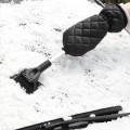 Vehicle-mounted Retractable Snow Shovel With Plush Gloves To Keep Warm Snow Removal Frost And Deicin
