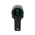 Motorcycle Aluminum Alloy Faucet LED Waterproof Switch Accessories Headlight Switch(Green Light Blac