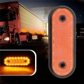 5 PCS MK-095 24V 20 LEDs Universal Truck Side Lights Truck Trailer Tail Lights(Yellow)