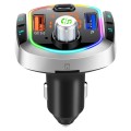 BC63 Colorful Car Card MP3 Player Multifunctional Bluetooth Receiver U Disk Charger Car Cigarette Li